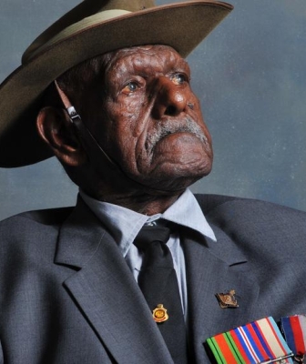 Innisfail veteran, Private Bamia Mast, 95, is one of four remaining Torres Strait light infantry battalion soldiers