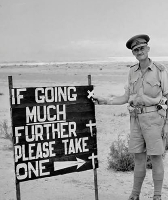 ypical Australian humour here, having a laugh even in the darkest of times. Image taken on the El Alamein road, 14 September 1942